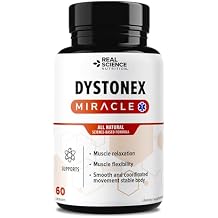 Real Science Dystonex - Dystonia Support Supplement for Tremors, Muscle Contractions & Spasms Muscle Relaxer Pills with Vinitrox & GABA for Nerve Support & Blood Circulation Made in USA, 60 Caps