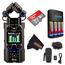 Zoom H5studio 4-Track Handy Recorder with 32-Bit Float Recording with Sunshine Photo Accessories Bundle... (H5Studio - Pro Bundle)