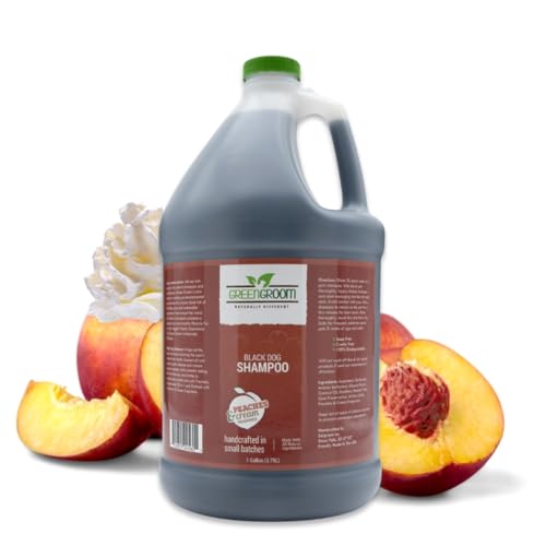 GreenGroom Black Dog Shampoo, Gallon | Coconut Oil and Protein, Natural Ingredients, Restores The Coats Dark Shade, Softens and Hydrates