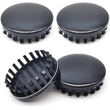 4 PCS Car Wheel Hub Cap, 73.1mm ID 83mm OD Tire Center Dust and Rust-Proof Sports Decoration, Snap-on Wheel Rim Protection Cover Replacement 22837060, Compatible with Chevrolet GMC (Black)