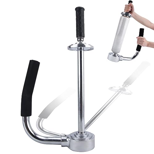 Stretch Wrap Dispenser - Industrial Strength Stretch Film Dispenser - Adjustable Heigh 12-20 Inch Shrink Wrap Handle - Pallet Stretch Film Packing Machine Shrink Wrap Dispenser Holder