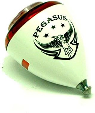 Trompos Space - Pegasus Spinning Top - Fixed Tip Model - 3 Colours Available (Red Lid)