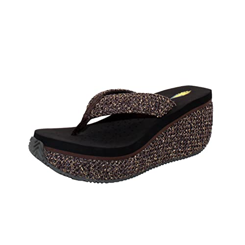 Volatile Womens Tanorama Wedge Sandal