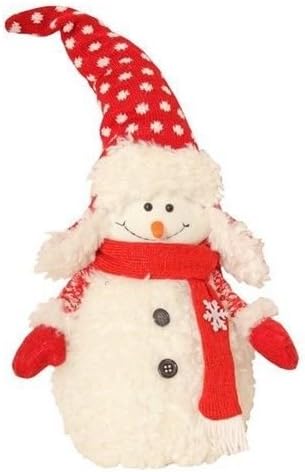 ENCHANTE Festive WINTER WISHES HAPPY SNOWMAN FABRIC CHRISTMAS DECORATION