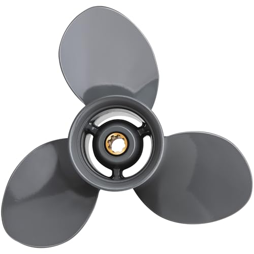 Outboard Boat Propeller 9 14X8 9 14X9 9 14X10 9 14X11 9 14X12 Fit Honda Engines BF8HP9.9HP15HP20HP 8 Spline Tooth Aluminum Prop 3 Blades RH