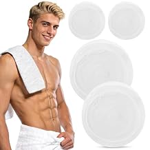 Nanaborn Disposable Bath Towels for Travel with Compressed Face Towels 4 Pack