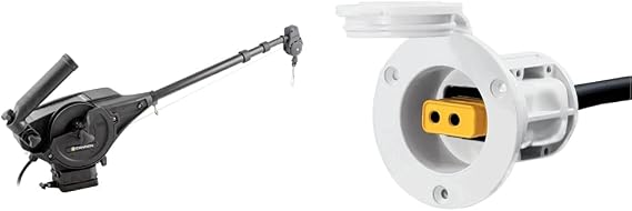 Cannon 1902305 Magnum 10 Electric Downrigger & Flush Mount Power Port (White)