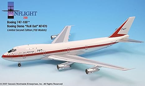 Rollout Livery Boeing 747-100 Airplane Miniature Model N7470 Diecast 1:200 Part# A012-IF742001A