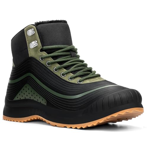 ulogu Snow Boots for Men WomenInsulated Waterproof Fur Lined BootiesNon Slip Lightweight Winter Shoes