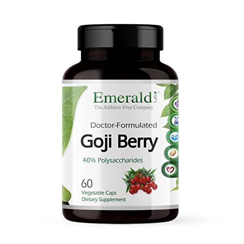 Emerald Labs Goji Berry - Immune Response & Liver Health Support with Antioxidants - Vegan, Gluten-Free - 60 Vegetable Capsules 30-Day Supply