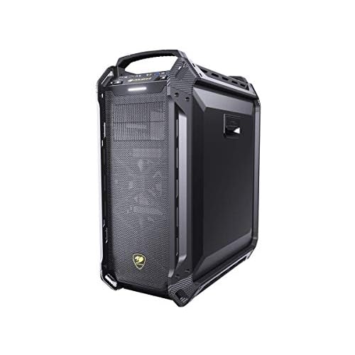 Cougar Case Panzer Max G Full Tower Easily Moddable 1 x 120 mm Fans Non LED tempred Glass Panel, Black, CGR-6AMKB-G