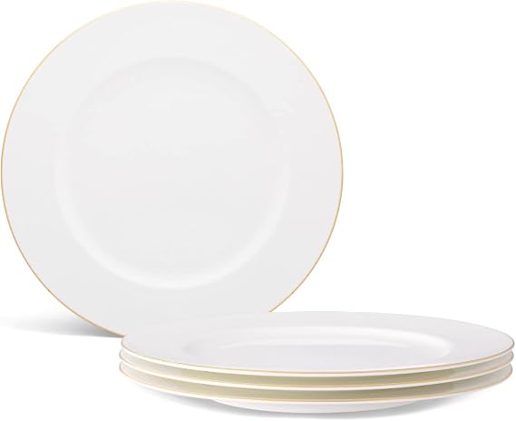 Noritake Accompanist Set of 4 Dinner Plates, 11"