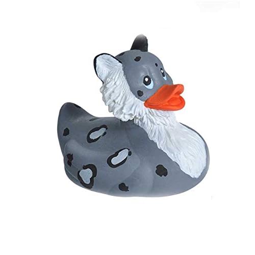 Wild Republic Rubber Ducks, Bath Toys, Kids Gifts, Pool Toys, Water Toys, Snow Leopard, 4