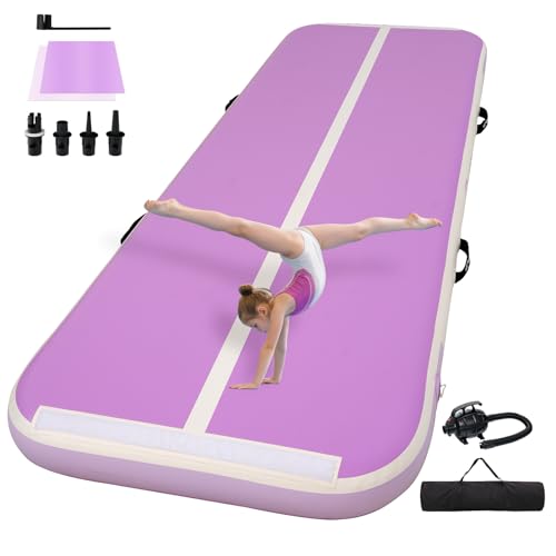 Tumble Track, Inflatable Tumbling Mat,Tumble Track Mats for Gymnastics, and Tumble Track with 468 Inches Thickness for Home, Training, Cheerleading, Yoga, Water with Pump