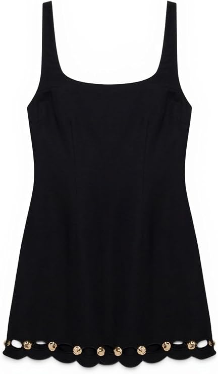 Lindley Studded Linen Midi Dress