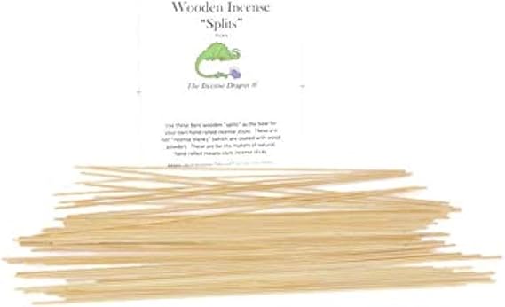 Wooden Splits for Rolling Natural Incense Sticks (50 Sticks)