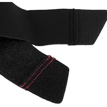 MUELLER Black Ankle Support One Size 8-7/8 to 12 Inch Ankle Circumference Hook and Loop Strap for the Foot 42037