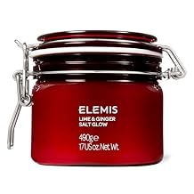ELEMIS Exotic Lime & Ginger Salt Glow 490g, Invigorating Salt Scrub To Exfoliate & Soften Skin