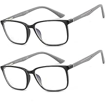 BLUEMOKY Reading Glasses, Bluelight Blocking, Square Frame, Affordable, Anti Glare Glasses 2.50 Pack