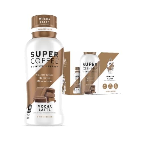 Kitu Super Coffee Sugar-Free Formula, 10g Protein, Keto Approved, Lactose Free, Soy Free, Gluten Free Pack of 6 Sugar Free Mocha