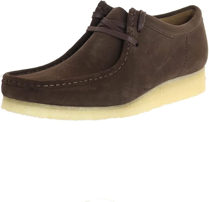 Clarks ORIGINALS Mens Wallabee Suede Dark Brown Shoes 9 US