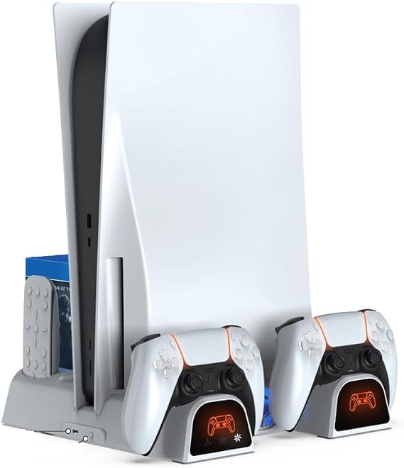 PS5 Çift Fanlı Dikey Soğutucu ve Dual Sense Kol Şarj Edici TP5-1511