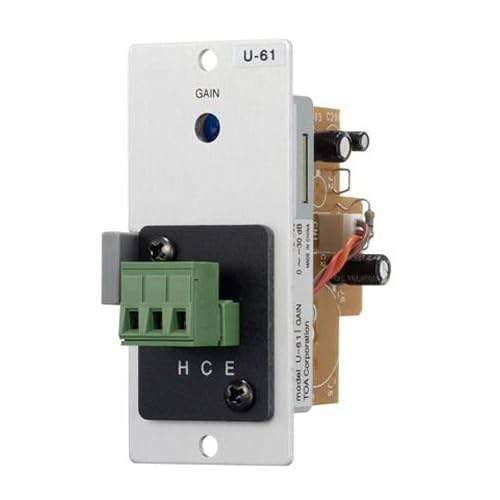 TOA Electronics U-61S - Unbalanced Line-Level Input Module with Compressor Removable Terminal Block