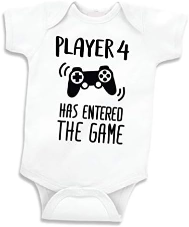 Bump and Beyond Designs Funny Gamer Pregnancy Announcement for Dad, Player 4