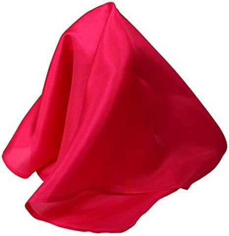 Royal Silk Fine Fuchsia Silk Pocket Square 100% Silk Soft Mulberry Silk - Large 16 Square