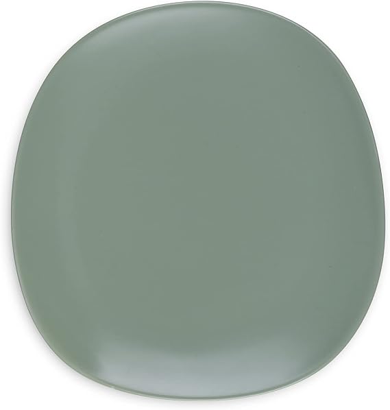 Stone Lain Delilah Salad Plate 6-Piece Dish Set, Porcelain, Honeydew, 6 Salad Plates