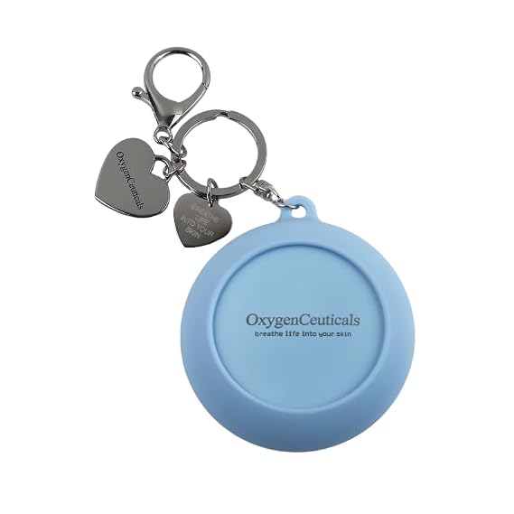 OxygenCeuticals O2 Cushion, Keyring Limited Edition, Color Control Cushion Compact, 21, Light Beige, For light medium skin with neutral tones, 5g.
