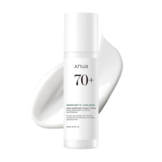 Anua Heartleaf Daily Lotion, 6.76 fl.oz | Lightweight Face Moisturizer with Hyaluronic Acid, Gentle & Calming Face Cream for Soothing, Hydration, Moisture Barrier