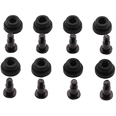 ZRM&E 8pcs 10mm Hard Disk Drive Screws and Shock Absorption Rubber Washer Kit PC Hard Disk Drive Mounting Accessories for 3.5 inches HDD SSD
