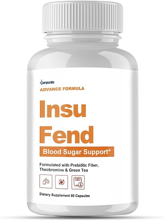 Insufend Advanced Glyco Support Supplement (60 Capsules) All-Natural Vitamin Pills with Maximum Strength Formula, Daily Health & Wellness Support