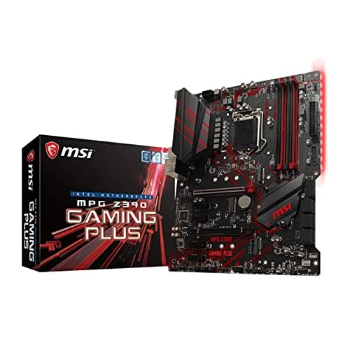 MSI MPG Z390 Gaming Plus LGA1151 Intel 8th and 9th Gen M.2 USB 3.1 Gen 2 DDR4 HDMI DVI CFX ATX Z390 Gaming Motherboard