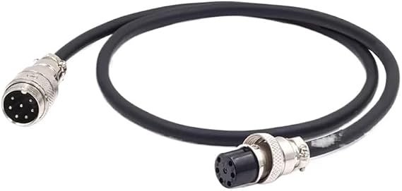 GX16 5pin 6Pin 7Pin 8pin Aviation Plug Connection Cable Male to Female Aviation Extension Line 1-20 Meters Pure Copper Connector(Male to Female,1 Meter_6P)