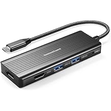 USBC to HDMI, DockteckExpand 5-in-1 USB C Hub with Dual HDMI 4K@30Hz, 2 USB 3.0 Ports, 100W PD Charging Compatible with MacBook, Dell, Chromebook & More