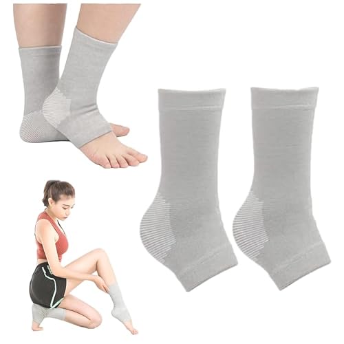 One Compress Bamboo Foot Sleeves for Women, Onecompression Bamboo Foot Sleeves, Ankle Socks Bamboo Foot Sleeves 1 Pair,M38-40