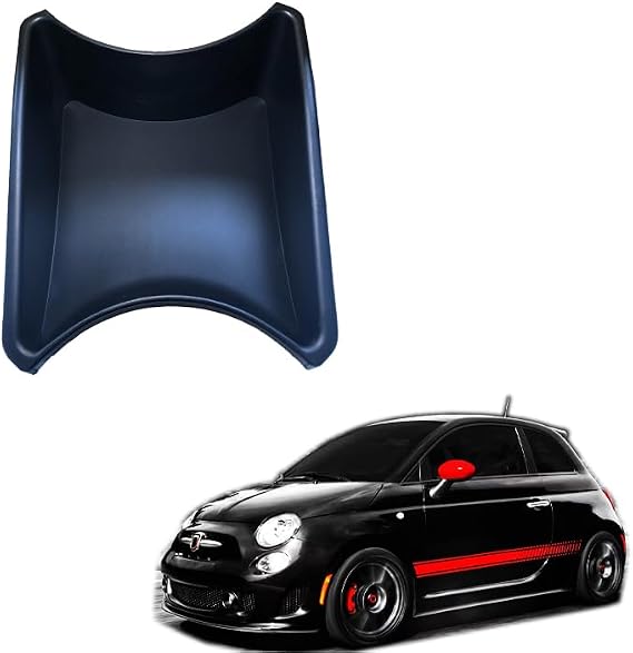 AJHLJ Fiat 500 Car Storage Organizer Tray (2007-2015) - Premium Interior Accessories, Universal Vehicle Dashboard/Center Console Organizer for Fiat 500 2007 2008 2009 2010 2011 2012 2013 2014 2015