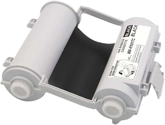 Thermal Transfer Ribbon SL R101T Compatible With MAX CPM 100G5C CPM 100HG5C CPM 100HG5 CPM 100HG3C CPM 100HG3 CPM 100H4 Bepop Label Printer(R101T No Chip Black)