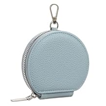 FALAN MULE Coin Purse Small Leather Pouch Wallet Round Zipper Change Pouch for Women