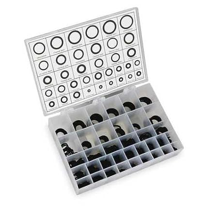 O-Ring Assortment, Buna N, 500 Pcs, 36 Szs