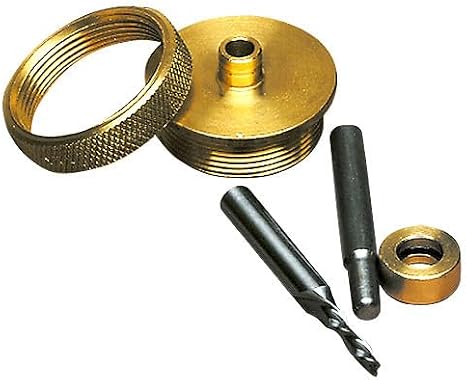 Whiteside 9500 Solid Brass Inlay Kit: 1/8 Inch Cutting Diameter, RD1600, 1/16 Inch Inside Corner Radius, Standard Inlay Kit
