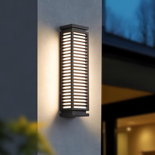 MVBT 23.6 Outdoor Wall Sconce, AC100-240V Hard Wired Outdoor Wall Lights Waterproof, Modern Front Porch Light, 3000K Exterior Lighting Fixture, Wall Light Fixture for House Exterior Patio Outside