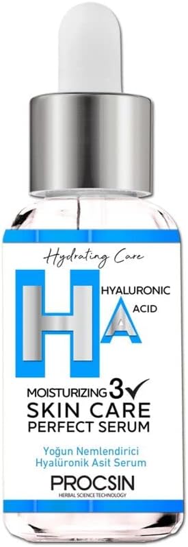 PROCSIN Hyaluronic Acid Serum, Intensive Moisturizer & Skin Plumper, Anti Wrinkle & Skin Barrier Strengthener, 20 ML