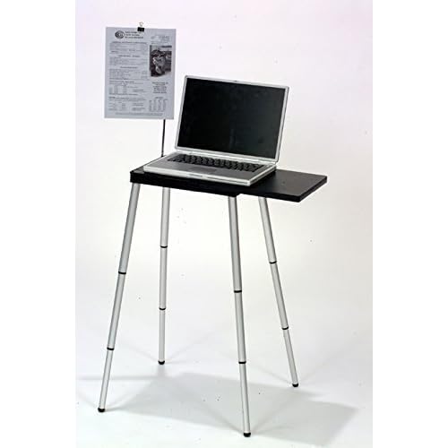 Black Portable Compact Lightweight Adjustable Height Laptop Notebook Computer Stand Table