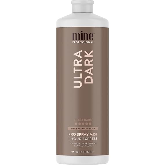 MineTan Professional Spray Tan Solution - Ultra Dark Fake Tanning Mist
