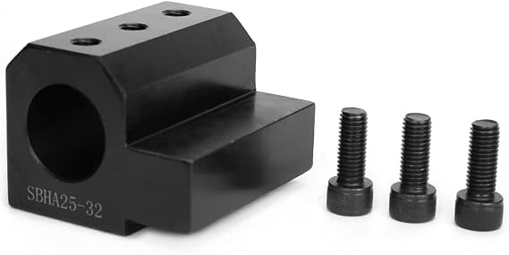 SBHA25 CNC Lathe Inner Diameter Auxiliary Tool Holder, Four Station Knife Holder, Bore Tool Sleeve, Compatible with 20/25/32mm Tools, Enhanced Stability and Tool Life Extension (SBHA25-32)