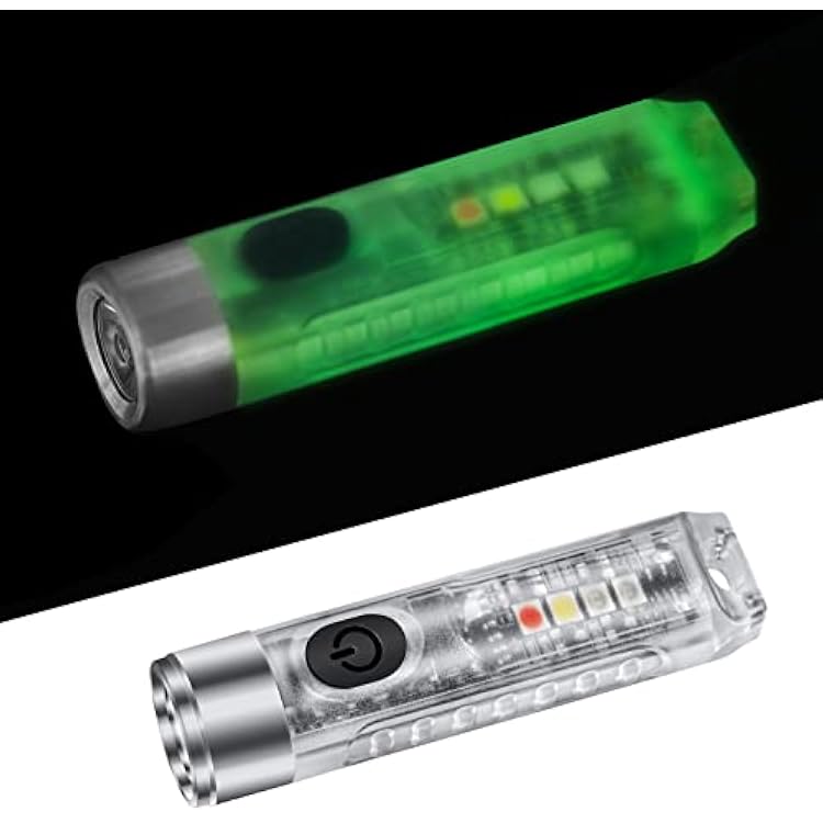 S11 Powerful 400 Lumen Mini Keychain Flashlight Type-C Rechargeable LED Flashlight Waterproof IP65 Best for Camping Outdoor,Walking, Searching, Hiking.