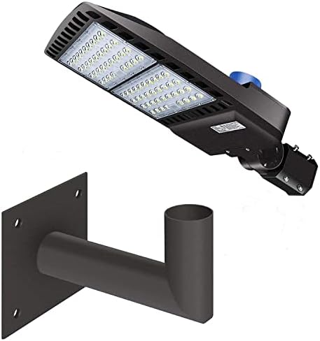 200W LED Parking Lot Lights Bundle L-Shape Square Pole Top Bracket